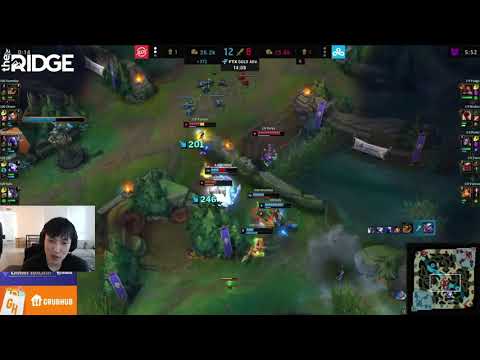 Doublelift React to blaber Clean Leesin play - C9 VS 100T