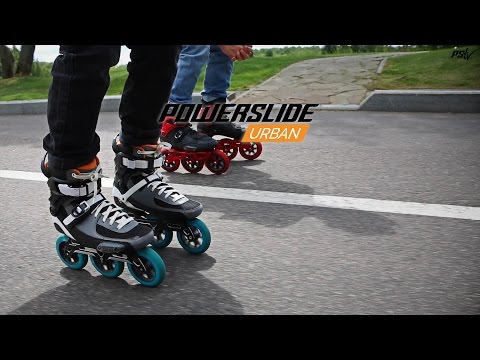 Cruising Kiev on Powerslide Triskates