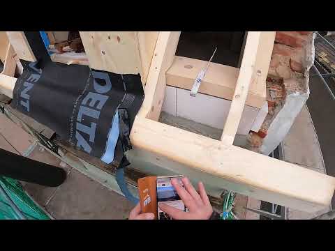 Biberschwanzdach in Bad Lausick - Teil 1 - Traufe bauen, Lattung