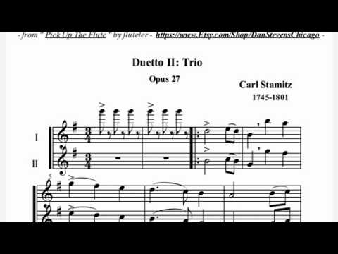 Ar 082-094 bpm - Play-along duets for recorder - "Trio" by Stamitz - AI #4/4