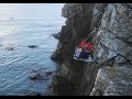 Gaia Adventures S Cliff Hanging Hotel On Welsh Coast Guests Hang From Hammocks 200 Feet Up A Rock
