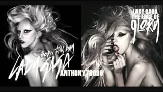 Lady Gaga - The Edge Of Glory vs. Born This Way (Mashup Pitched)