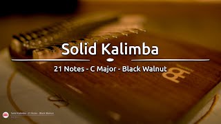 21-Note Solid Kalimba - Black Walnut