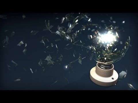 Maya Tutorial Now Available: Simulating a Shattering Light Bulb