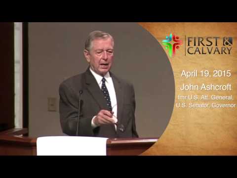 Special Guest Speaker – Fmr U.S. Attorney General John Ashcroft
