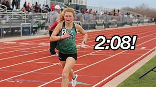 U.S. No. 4 800m By Aubrey O'Connell!