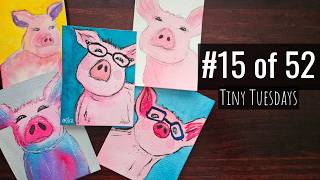 Easy Watercolor Pig Step-by-Step Beginner Tutorial
