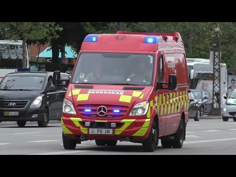 [Collection] Fire Brigade Police and Ambulance Responding in Copenhagen