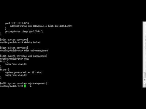 Junos: Remove insecure services on default configuration
