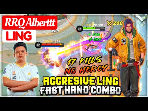 Aggresive Ling Fast Hand Combo [ RRQ Alberttt Ling ] Mobile Legends