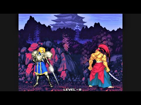 REAL French is back! Charlotte vs Kibagami Genjuro (Hardest AI) - Samurai Shodown IV