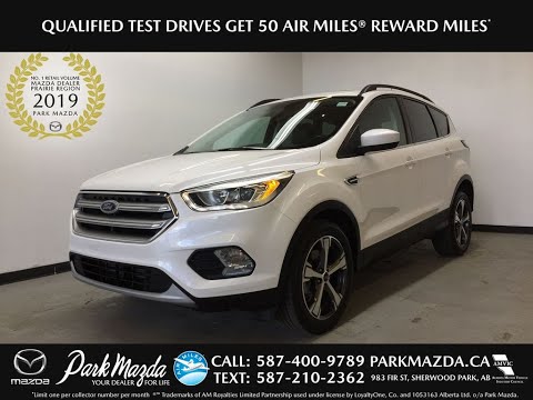 WHITE 2017 Ford Escape SE Review Sherwood Park Alberta - Park Mazda