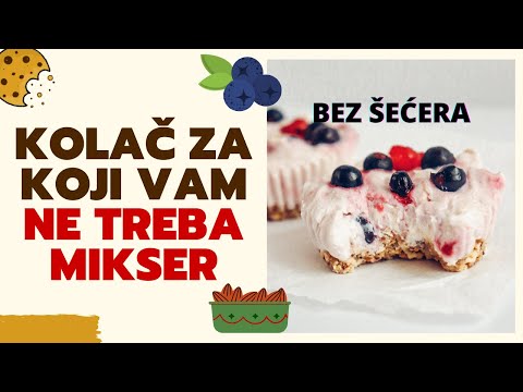 Mini cheesecake bez šećera i želatina | cook bake decorate #cheesecake
