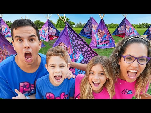 TRANSFORMAMOS A MANSÃO EM UM CAMPING PROFISSIONAL RAFA E LUIZ! - MUITO INCRÍVEL