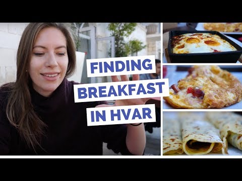 Breakfast in Hvar, Croatia