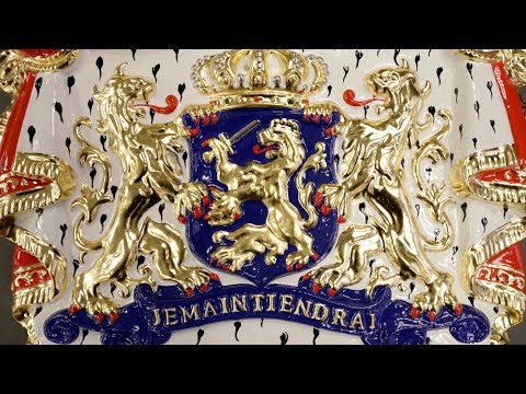 Hofleverancier Wapenschild restaureren met Bladgoud