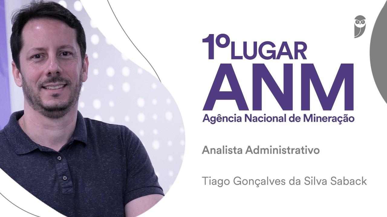 ANM: Conheça Tiago Saback, aprovado em 1º lugar para Analista Administrativo