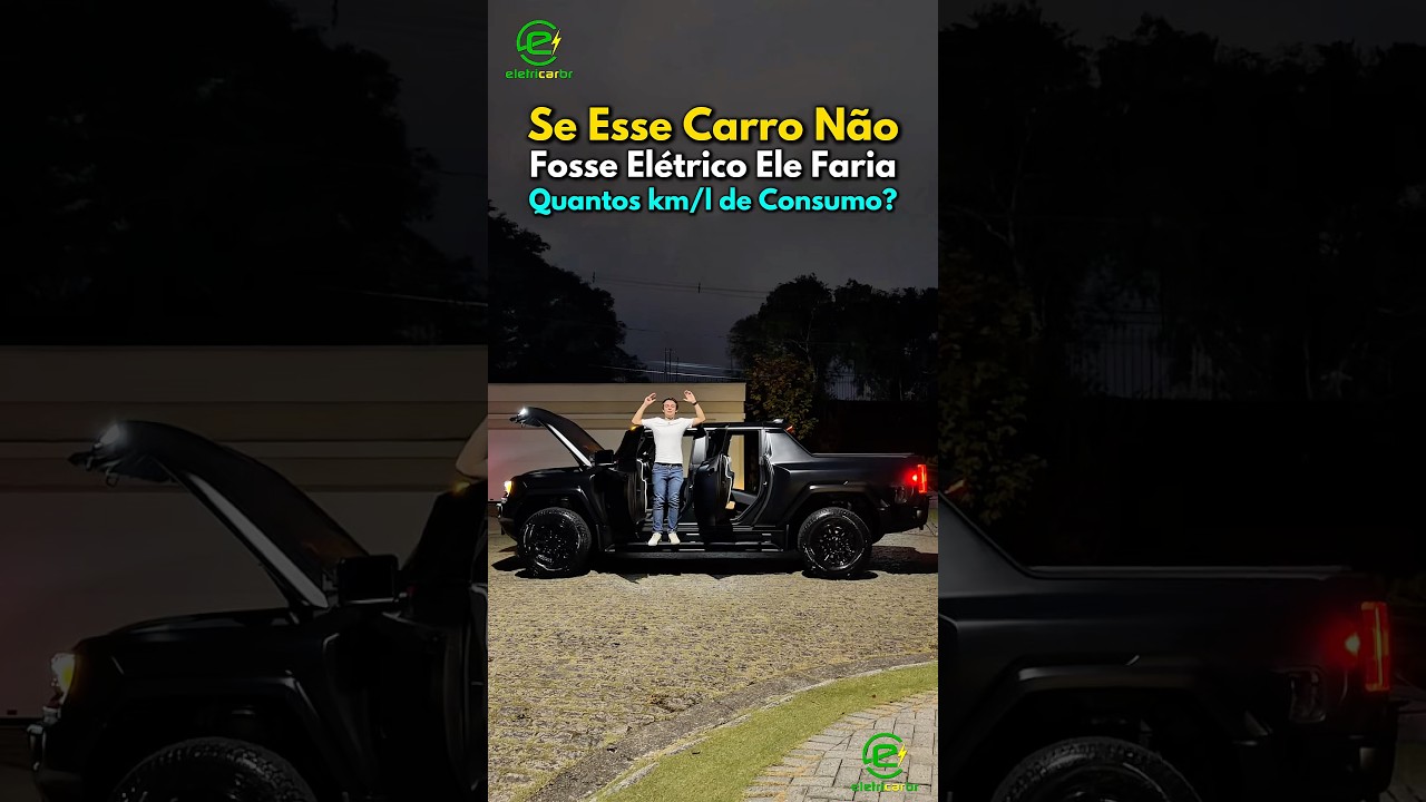 Se Esse Carro Não Fosse Elétrico Ele Faria Quantos km/l de Consumo?⚡️