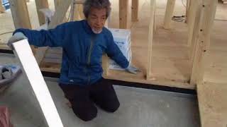 秦野市の注文住宅  大工講座  床下断熱材①