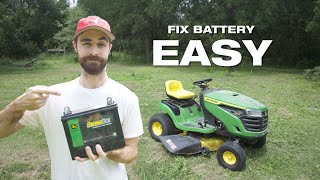 Replace Mower Battery for John Deere Riding Lawnmower