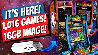 16GB Arcade1Up Countercade Hack Image! 1,016 Games! 200 of the Best Arcade Games via USB!
