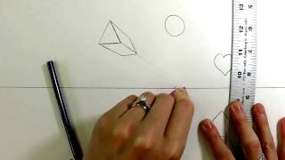 How To Draw Shapes in 1-Point Perspective