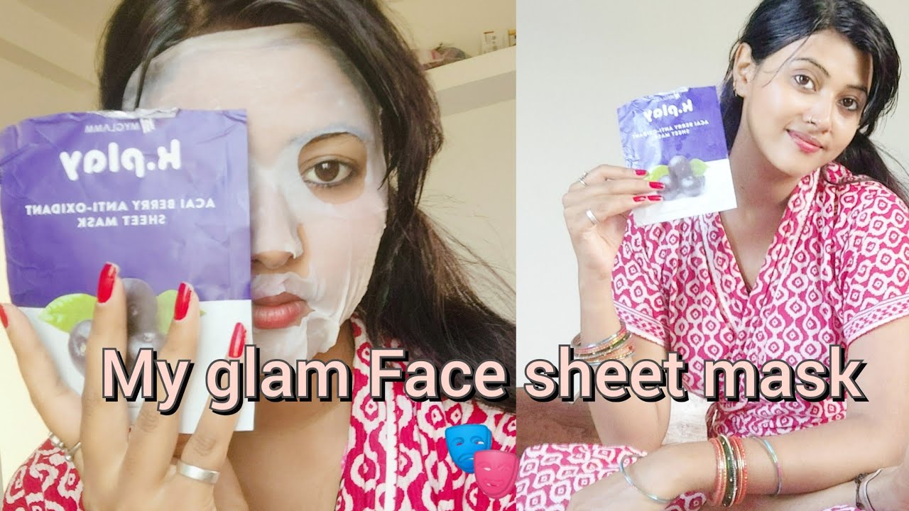 How to use my glam K Play Berry Face Sheet Mask // Benefits// Unboxing and Review
