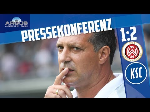 Pressekonferenz nach dem 1:2 bei Wehen Wiesbaden