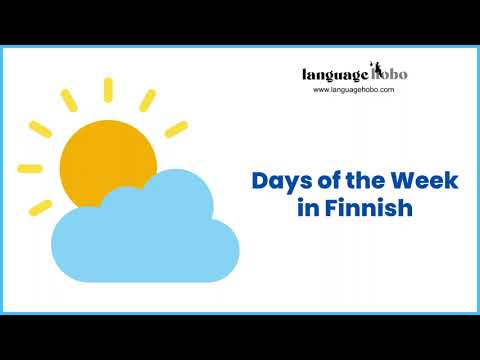 Learn the Days of the Week in Finnish - with audio