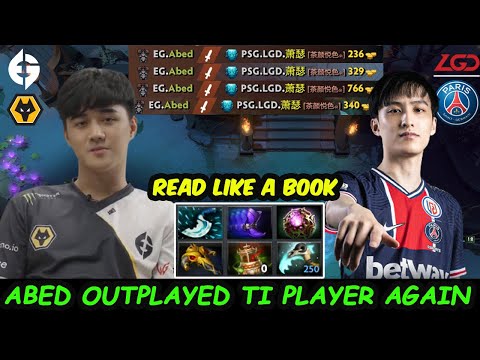 EG Abed [DOOM] MIDLANE A-GOD Outplayed TI Player Again vs PSG.LGD Ame Morphling  Dota 2 pro Gameplay