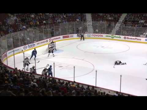 Brandon Prust with a shot to the groin on Brad Marchand 12/05/15