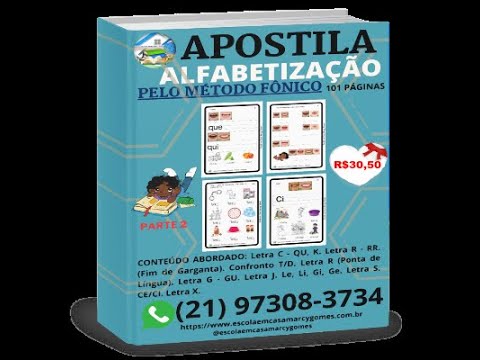 Apostila Completa de Alfabetização Fônica - 101 Páginas PDF. PARTE 2