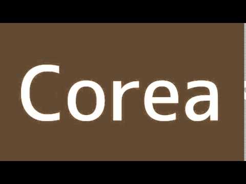 How to say Korea in Spanish