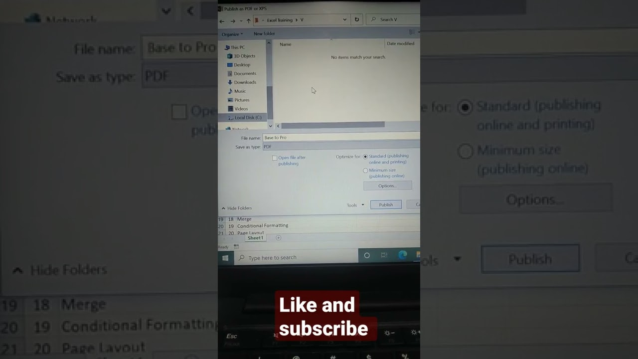 How to covert Excel file into PDF