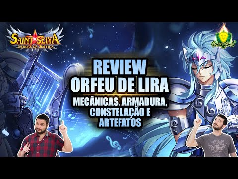GUIA COMPLETO do ORFEU de LIRA! COMO FUNCIONA? MELHORES ARTEFATOS? Saint Seiya Lendas da Justiça