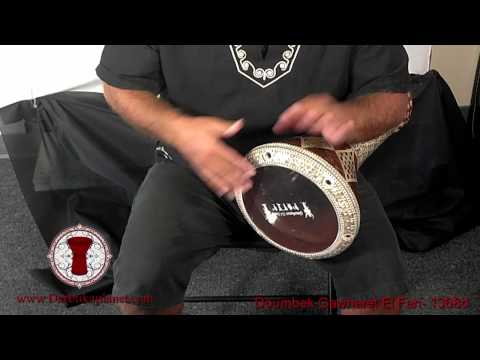 Gawharet El Fan Brownie Mother of Pearl Darbuka (1368d)