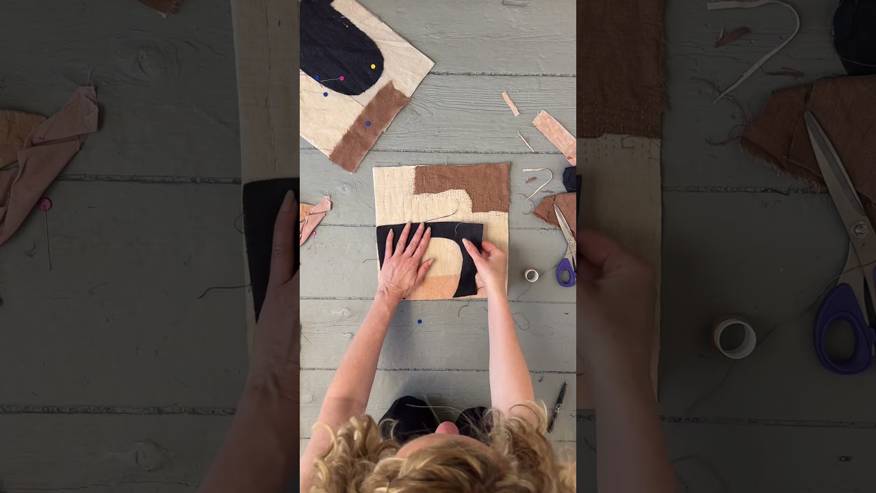 Turning Fabric Scraps into Creative Textile Art | Sustainable Stitching Ideas