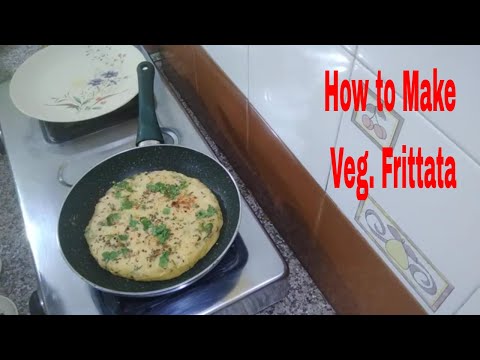 Veg Frittata without eggs and oven: Easy Moong Dal Frittata: Eggless Veggie frittata Indian Style