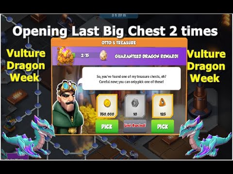 Opening Last Big Chest 2 times-Dragon Mania Legends | Bottomless Dungeon Vulture Dragon | DML