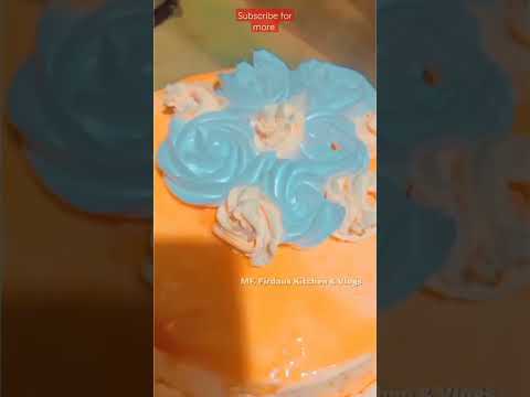 Orange Cake flavour ideas|MF. Firdaus Kitchen #shortsvideo #cakedecorating #orangecake #gypsysong