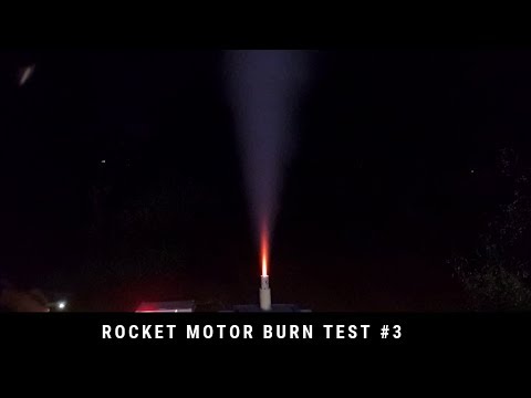 Rocket Candy Motor Burn Test #3 | Model Rocketry