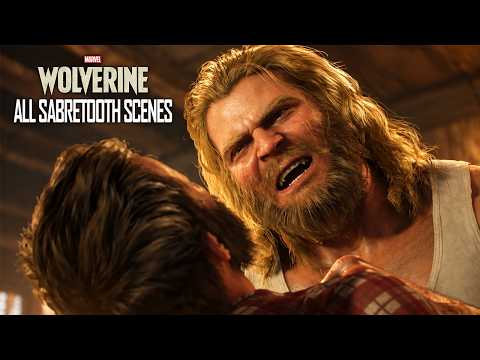 WOLVERINE - All Sabretooth Scenes 4K 60FPS Ultra HD