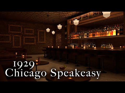 1929 Chicago Speakeasy ASMR: Ambience of Golden Age Radio & Bar Sounds for Studying, Relaxing