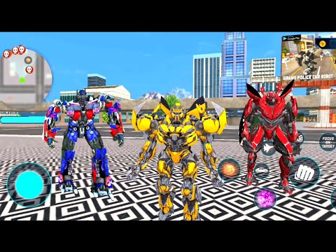 Grand Optimus Prime Multiple Transformation Jet Robot Car Game | Android Gameplay