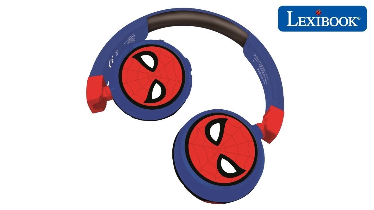 Lexibook Kinderkopfhörer Spider-Man 2-in-1-Bluetooth
