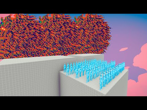 100x ICE ZOMBIE ARMY vs EVERY GOD - Totally Accurate Battle Simulator (TABS)