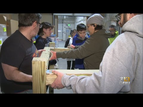 Volunteers Build Compost Containers From Scratch During President's Day 'Day Of Service'