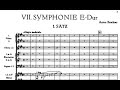 Anton Bruckner - Symphony No.7 in E Major, - I. Allegro moderato. (Audio + Score).