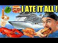 ALL YOU CAN EAT CRUISE SHIP FOOD CHALLENGE - I ATE EVERYTHING ON BOARD! | Carnival Cruise Food