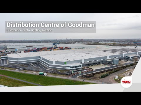 Distribution Centre Goodman Alblasserdam: A Veko Lightsystems Project
